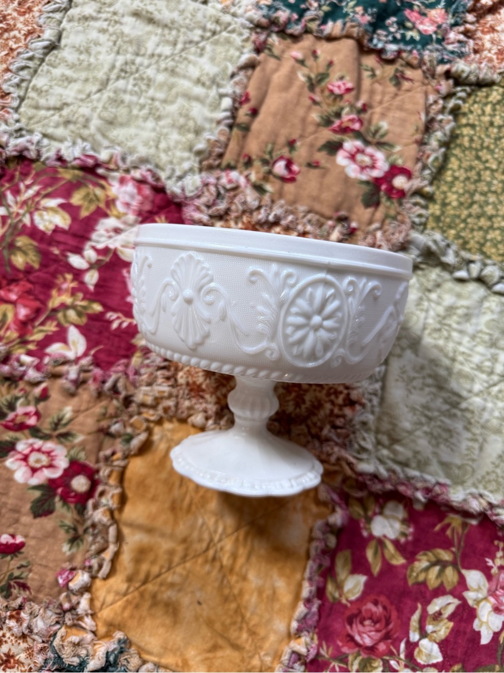 White Decorative Pedestal Candy Dish - Brand Unspecified